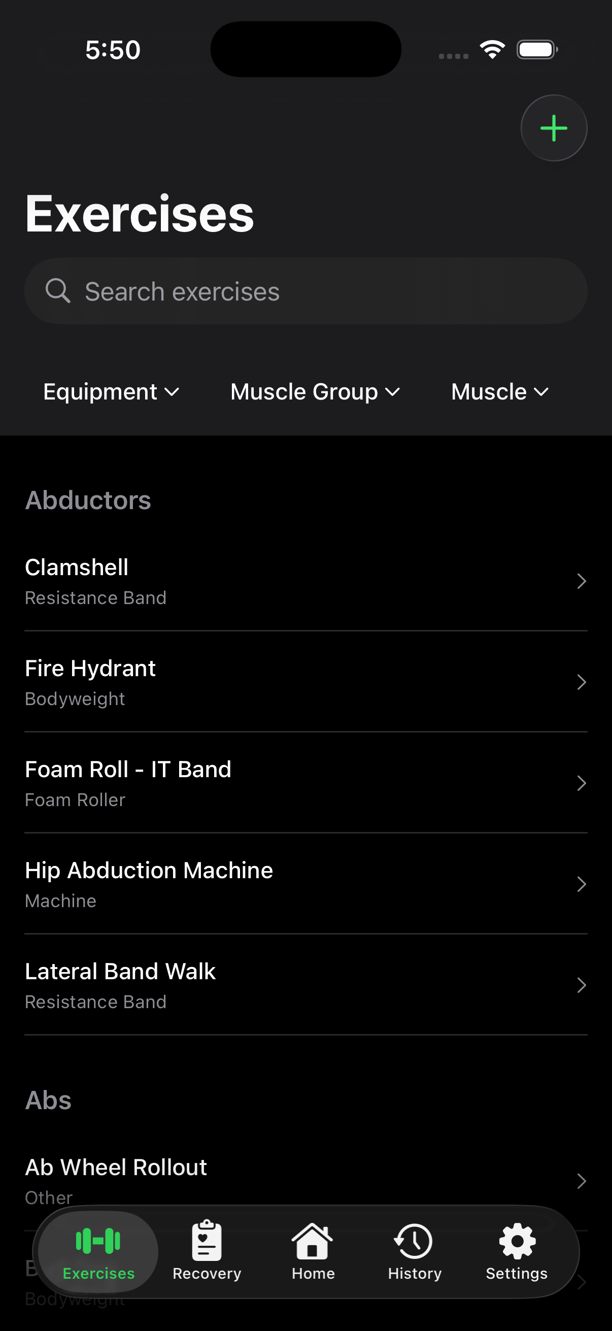 300+ Exercise Library screenshot